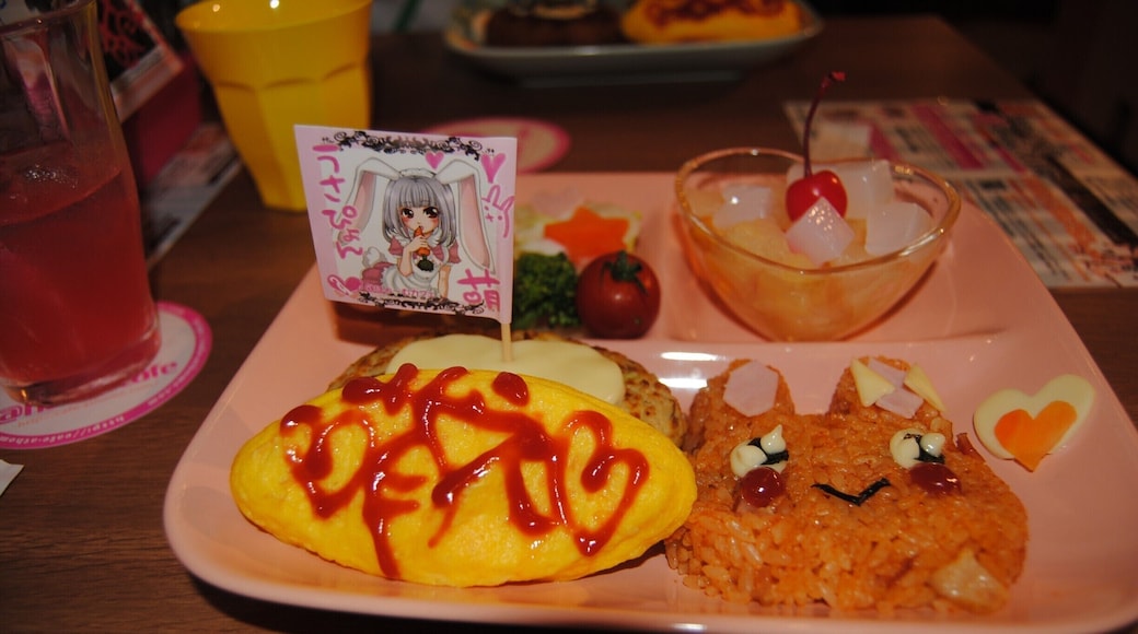 Maid café. By far, one of the most bizarre, most messed up experiences I've ever had. You have to live it to believe it.
