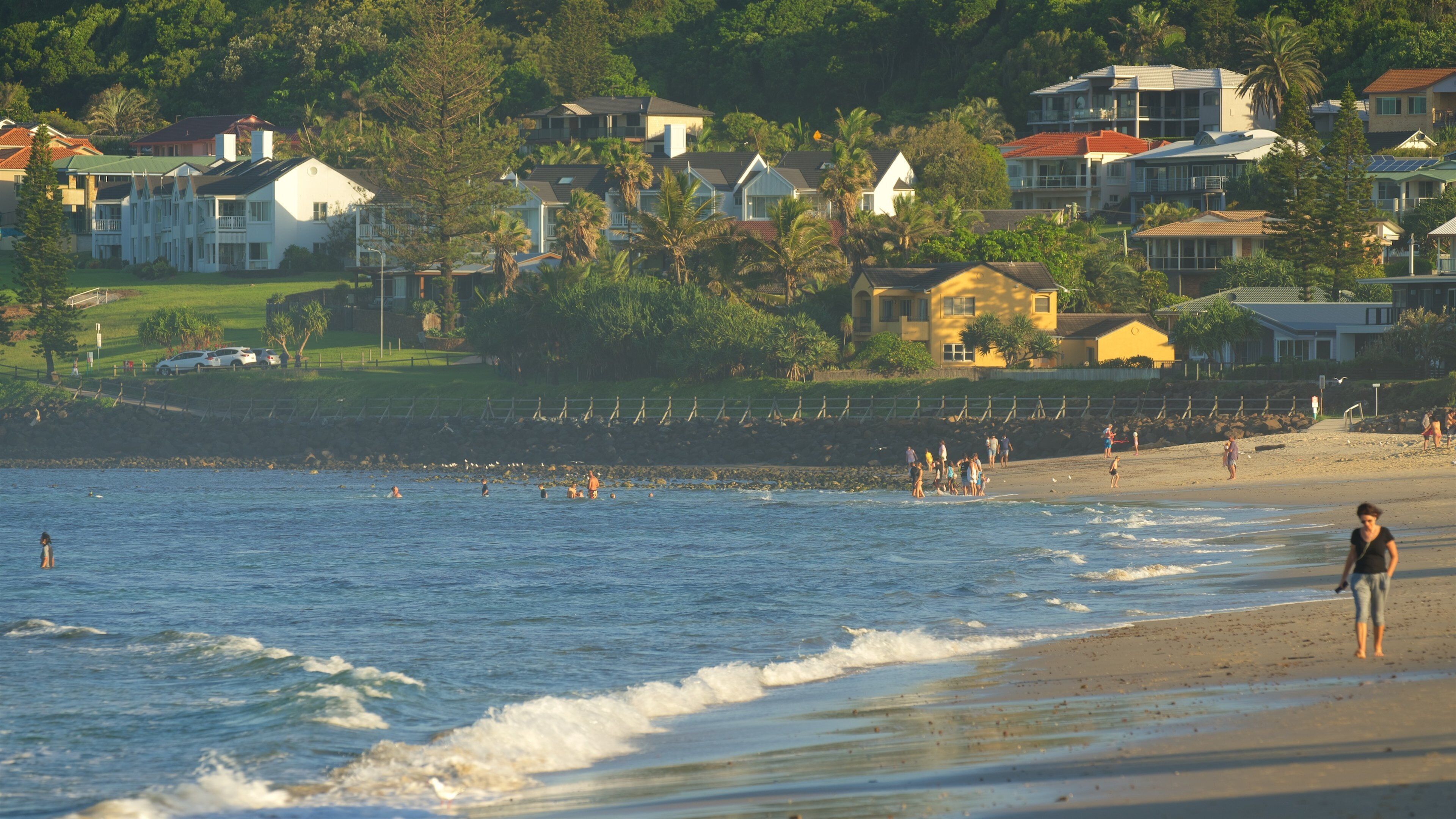Lennox Head som viser en strand