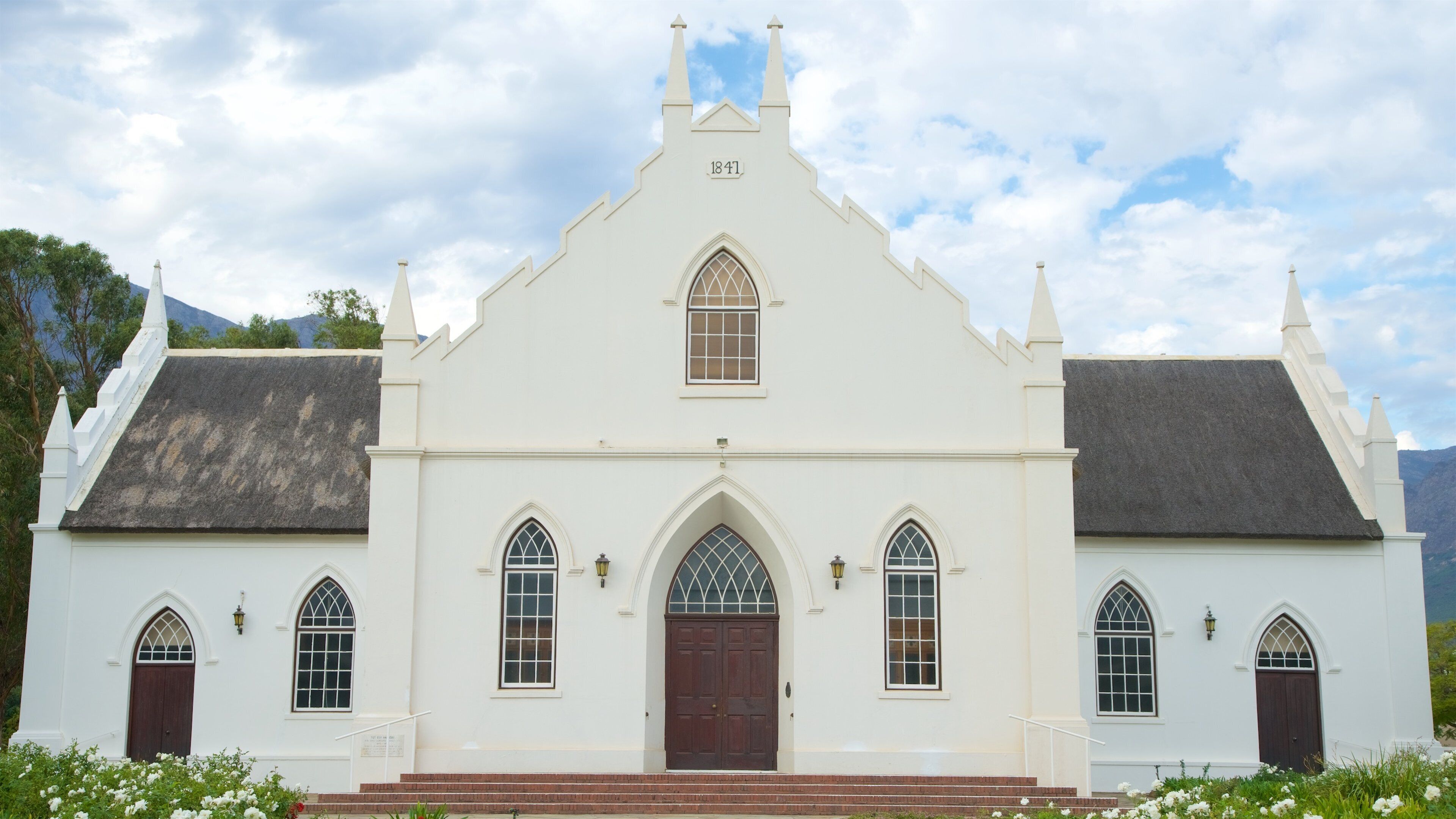 Franschhoek das einen Kirche oder Kathedrale und historische Architektur
