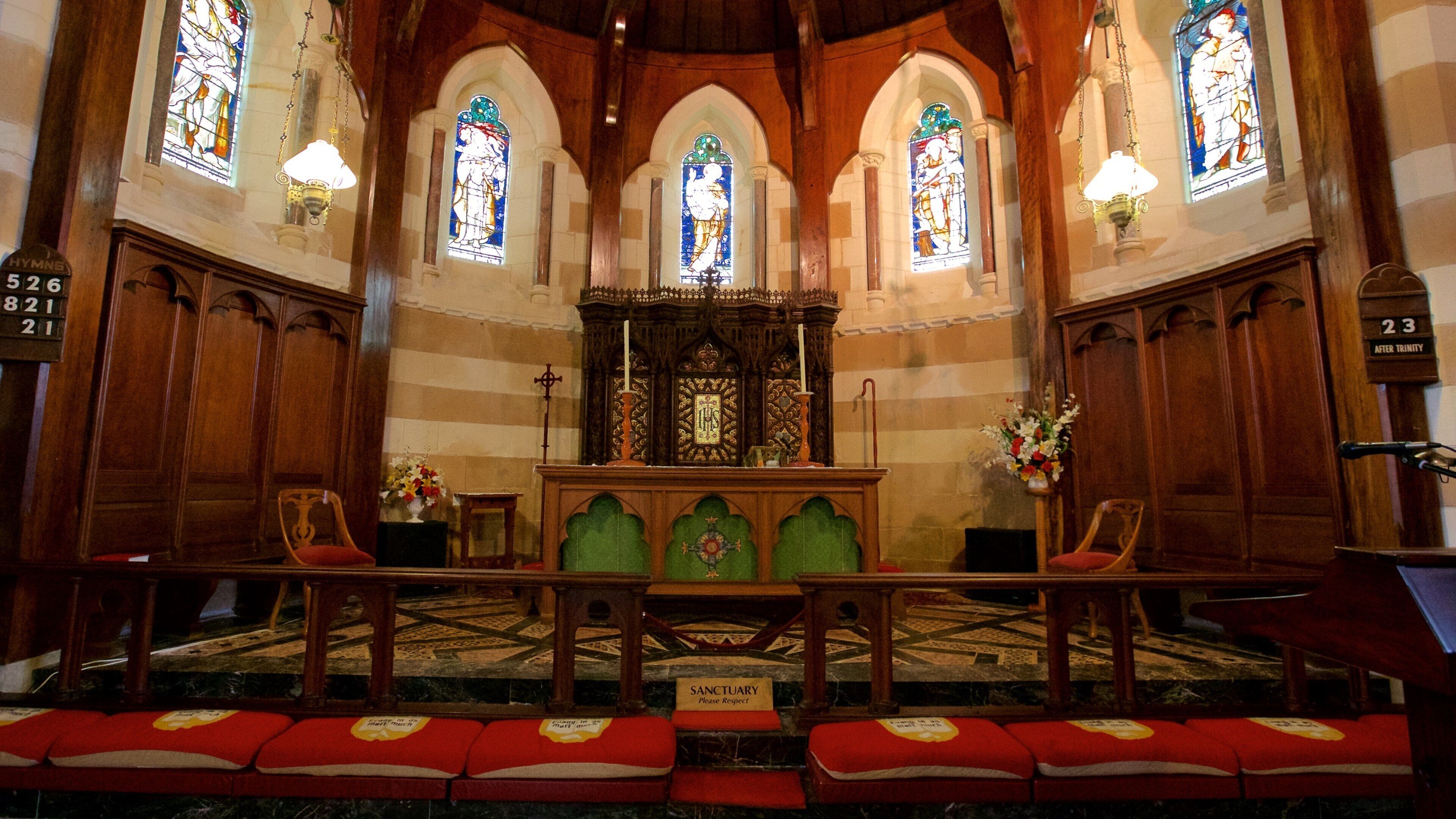 Norfolk Island featuring religious aspects, a church or cathedral and interior views