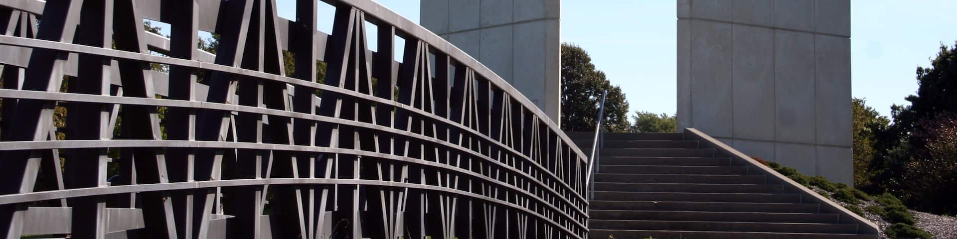 Champaign featuring modern architecture and a monument