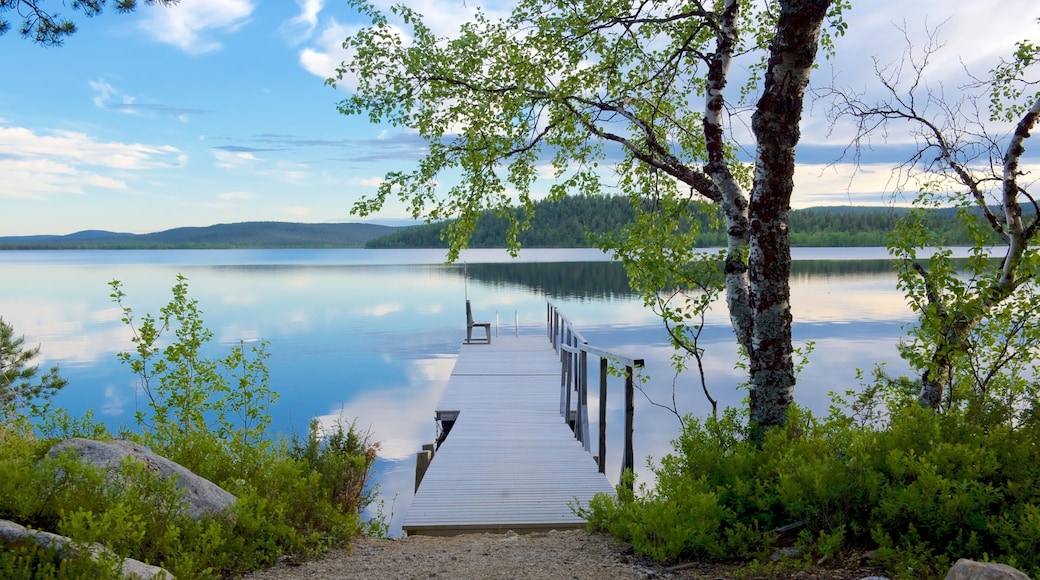 Inari which includes views, tranquil scenes and a lake or waterhole
