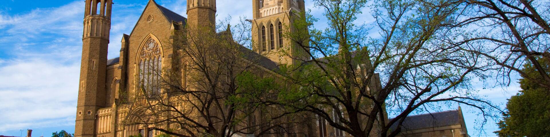 Sacred Heart Cathedral in the Victorian gold rush era city of Bendigo is the largest cathedral in rural Australia.
