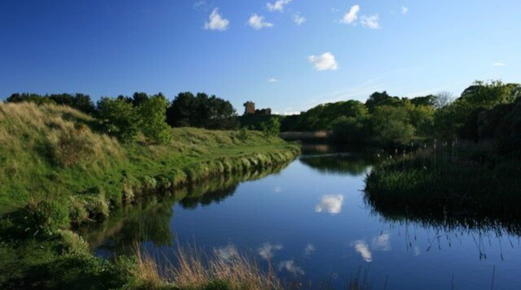 Lunan Water This image was taken from the bend in the river looking towards Red Castle. On the other side of the grassy banks are the dunes and beach. This makes a great 'thinking spot'.