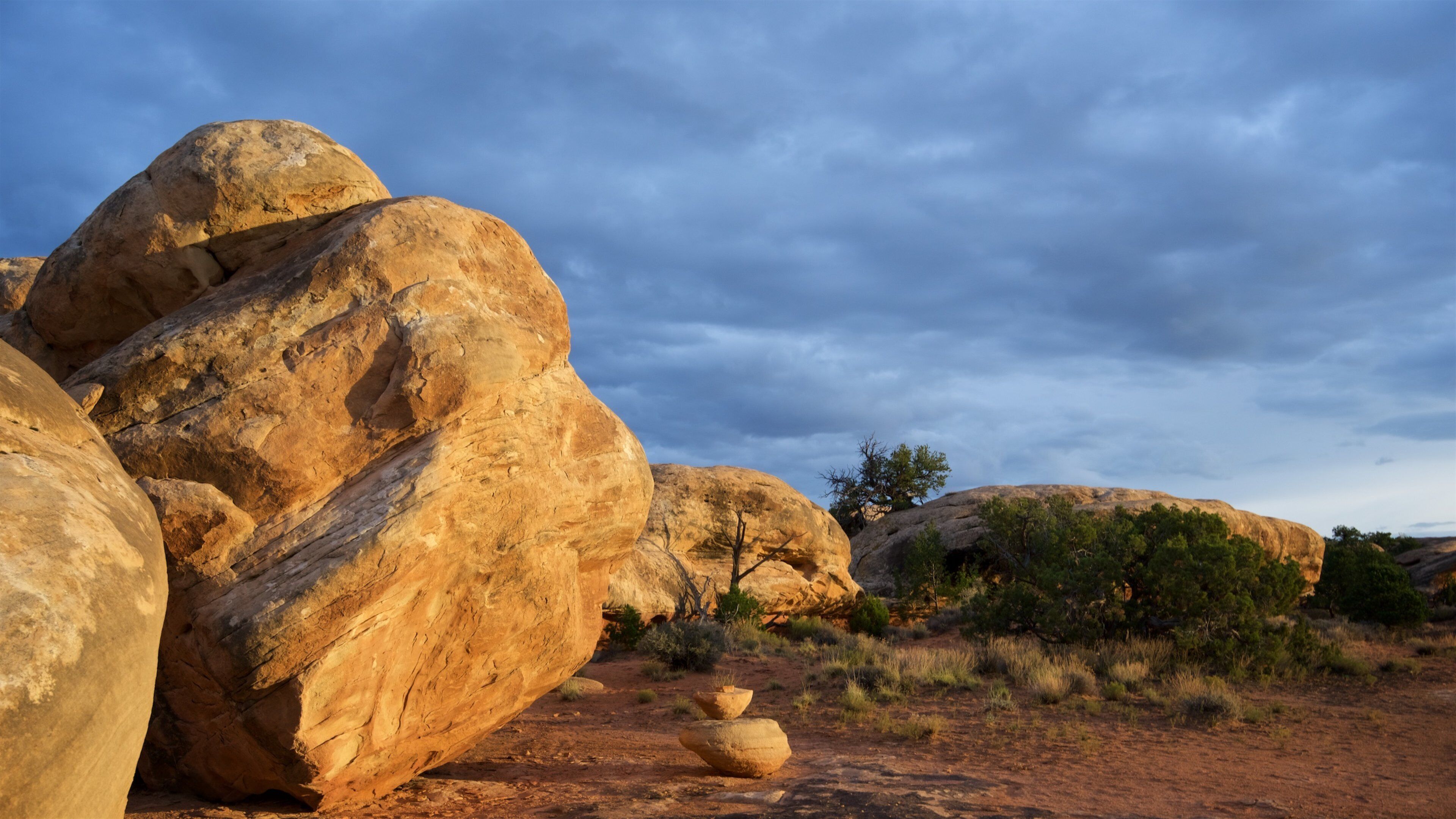 Moab fasiliteter samt ørkenutsikt og rolig landskap