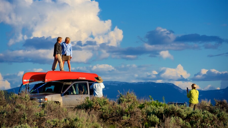 Moran which includes 4 wheel driving as well as a small group of people