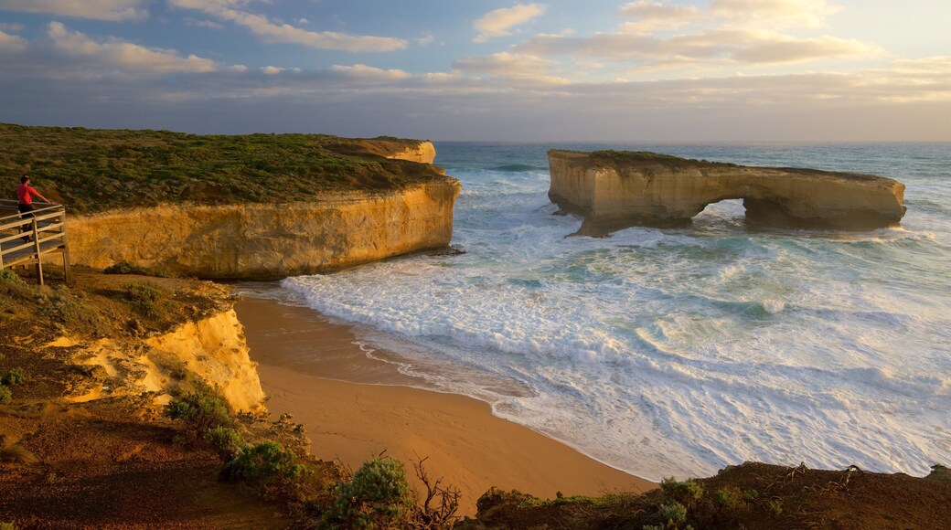 Southwest Victoria featuring surf and a sandy beach