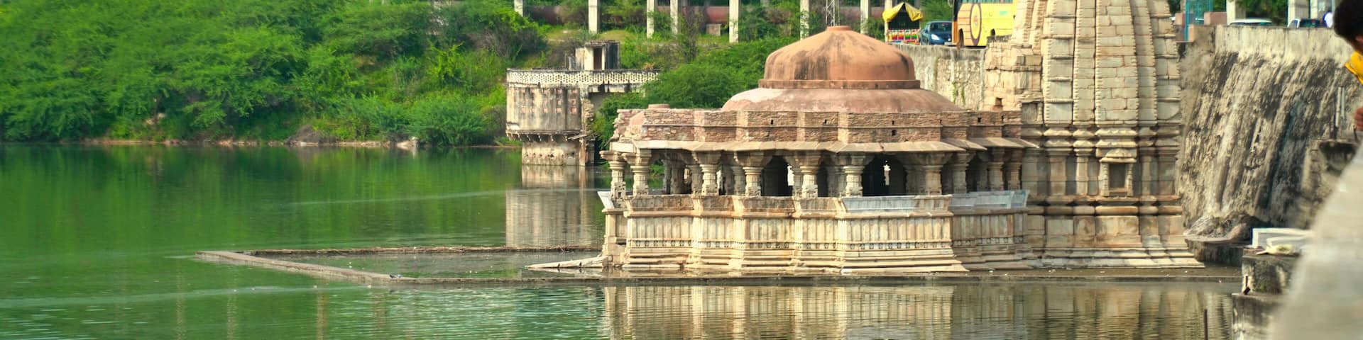 Bisalpur Dam is a gravity dam on the Banas River in Tonk district, Rajasthan, India. The excess capacity of the dam until spring-way overflows.