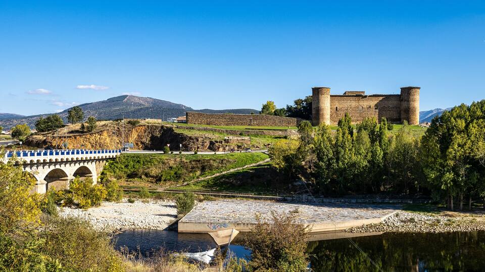 Castle of Valcorneja in El Barco de Avila, Castile and Leon, Spain. Medieval Avila Castle