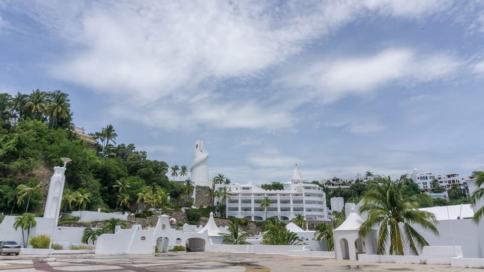 paisaje con vista al mar en manzanillo, en el hotel las hadas