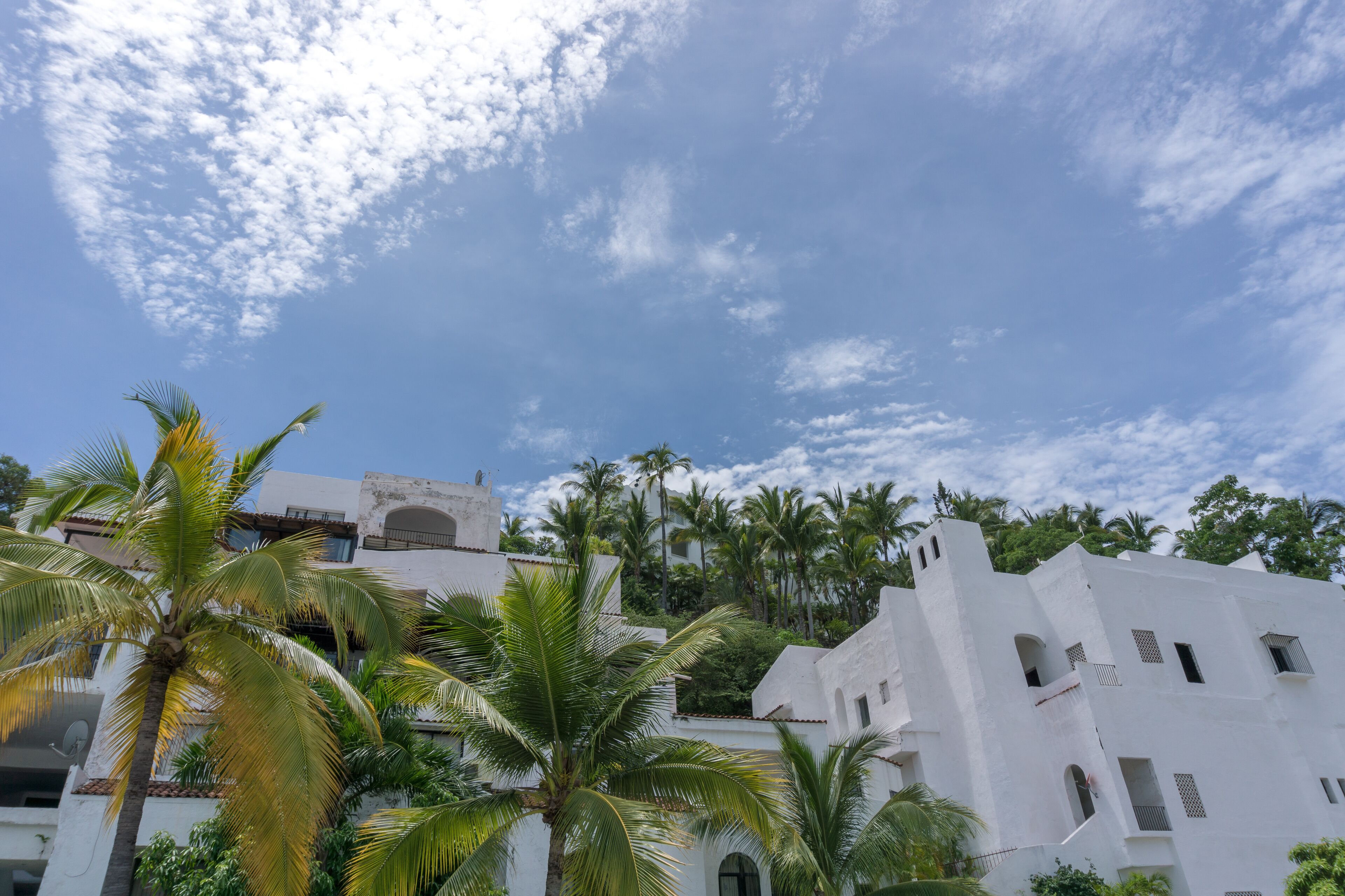 paisaje con vista al mar en manzanillo, en el hotel las hadas
