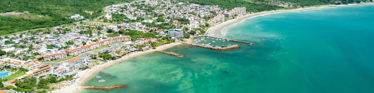 Aerial View of Punta Mita Beach, Nayarit. Mexico