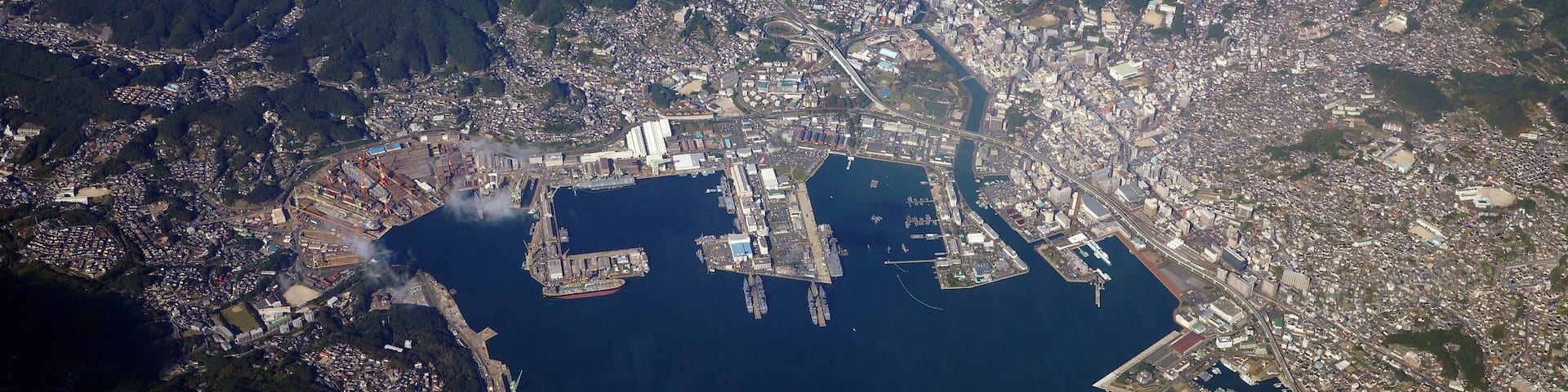 Aerial photo of Sasebo, Nagasaki