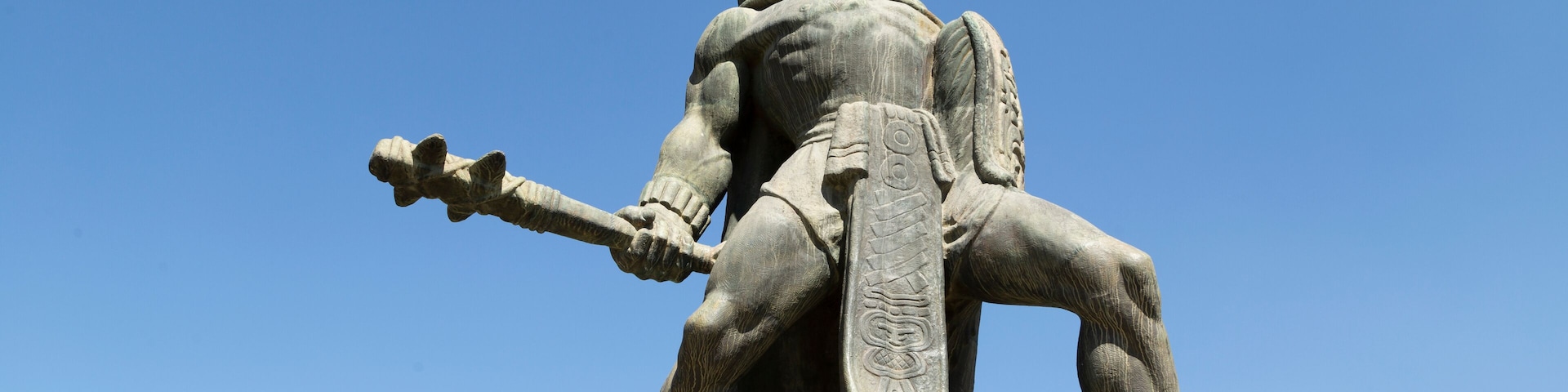 Tecun Uman monument in Quetzaltenango Guatemala - imposing Mayan monument in Guatemala