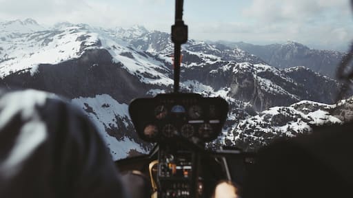Helicopter ride over B.C.'s backcountry.