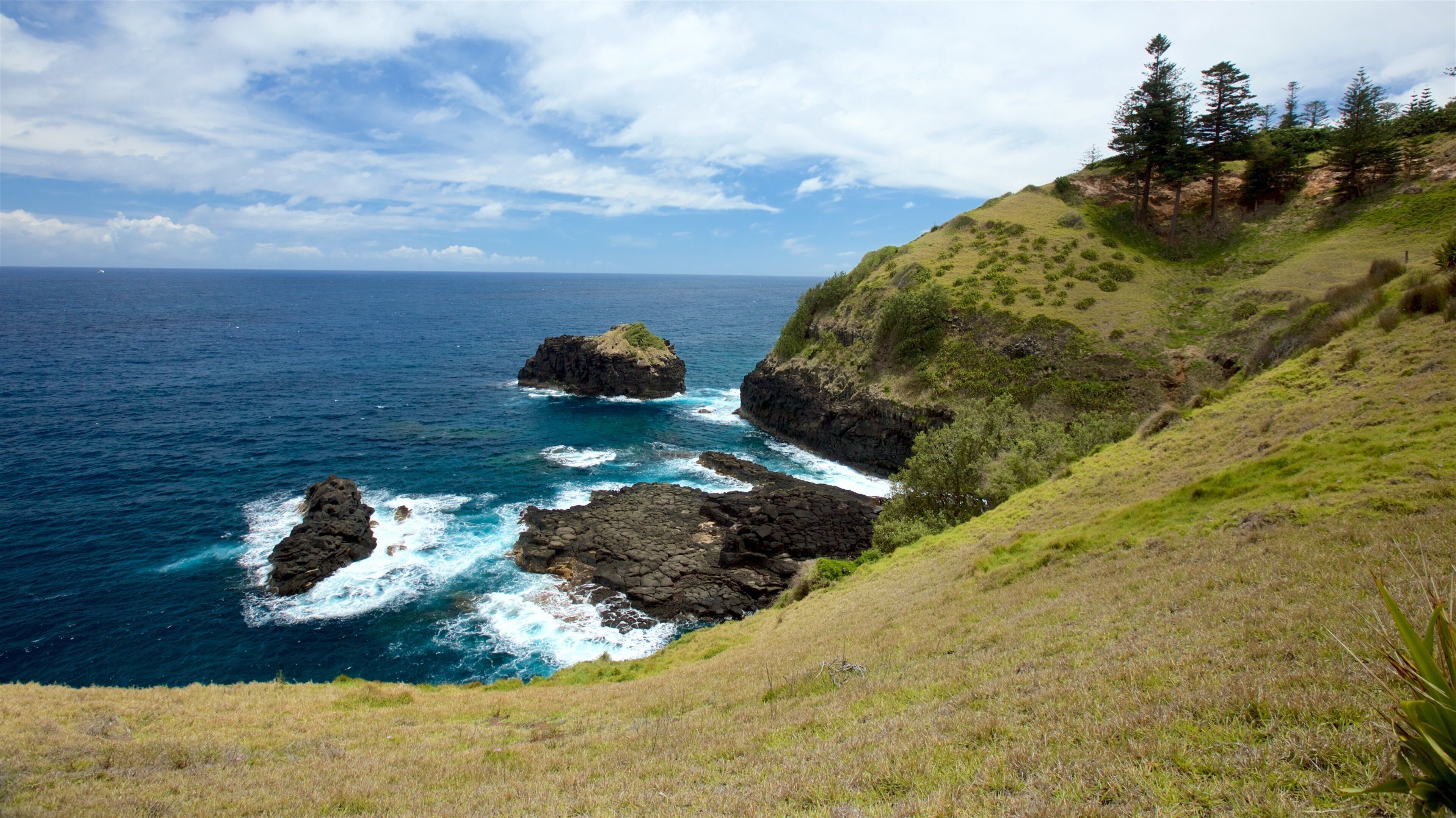 Norfolk Island featuring general coastal views and rocky coastline