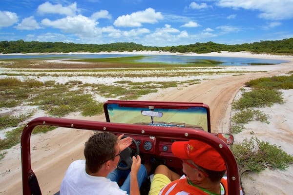Natal showing off-road driving, a lake or waterhole and a beach