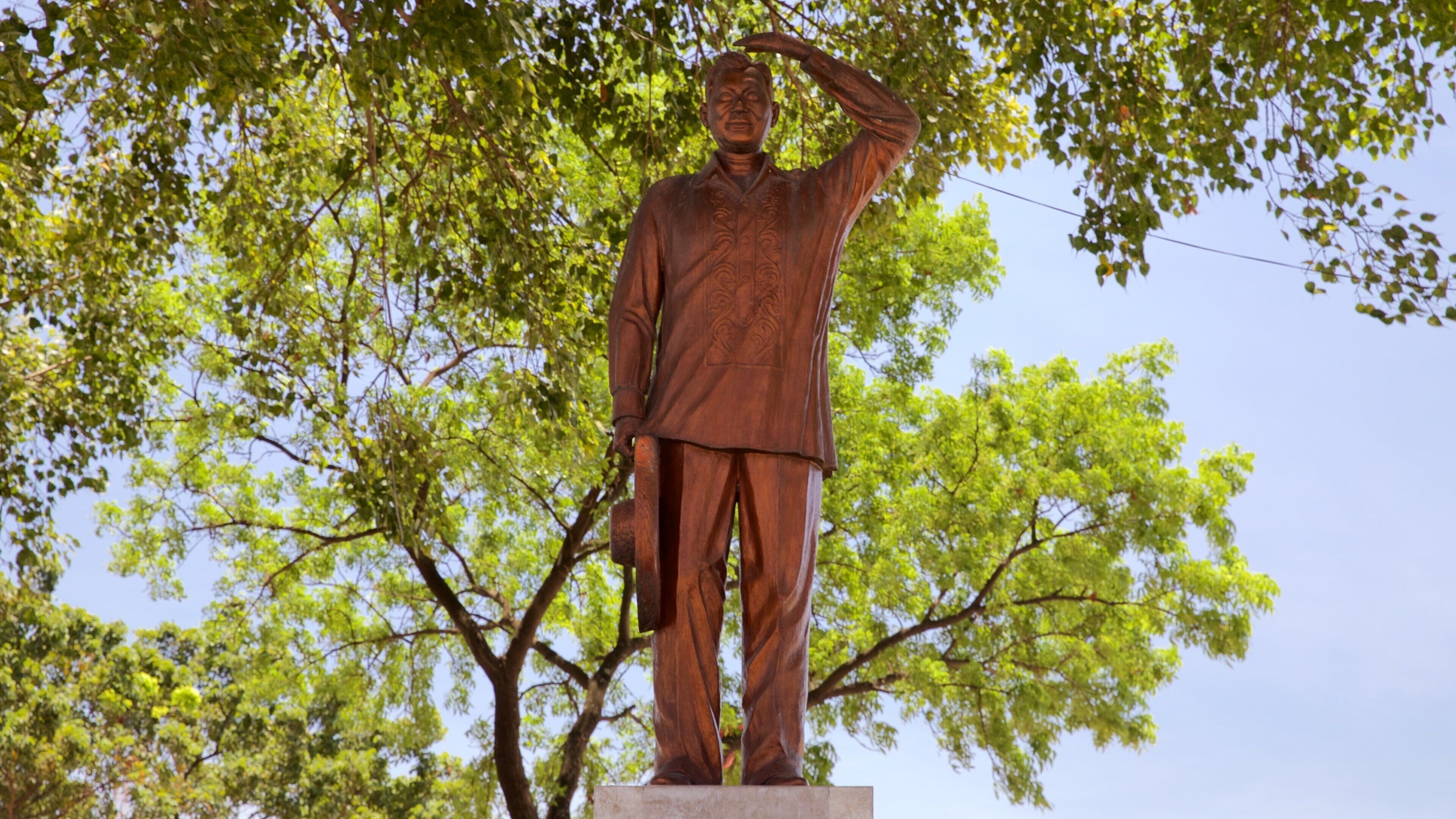 Cebu og byder på en statue eller en skulptur