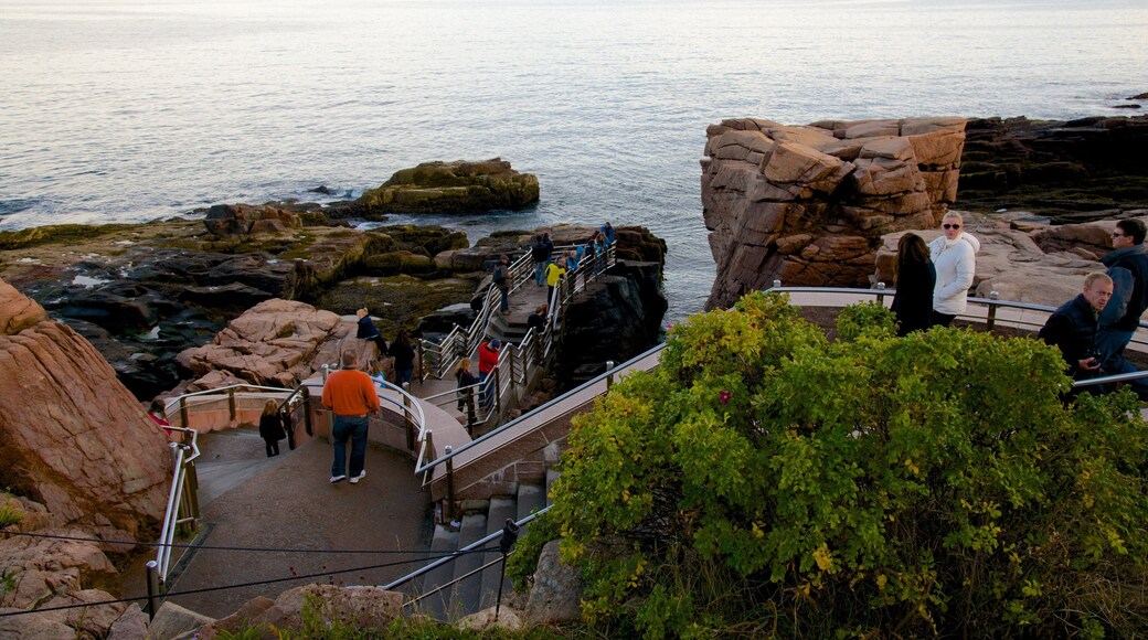 Bar Harbor which includes rocky coastline