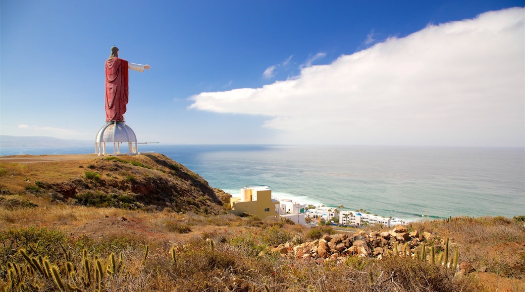 Rosarito mostrando escenas tranquilas, aspectos religiosos y vistas de paisajes