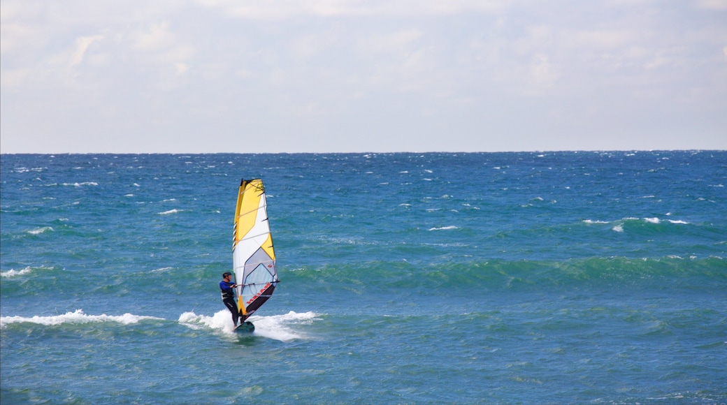 New Plymouth showing windsurfing and a bay or harbor