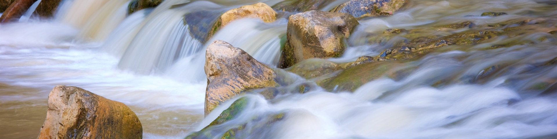 Riverside Walk which includes a river or creek and rapids