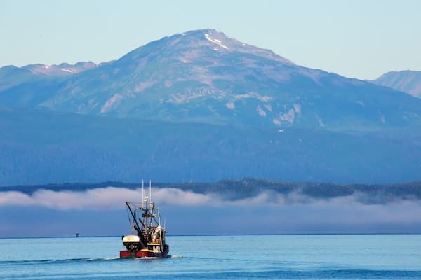 Juneau showing boating, a bay or harbour and landscape views