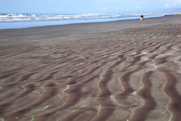 Carters Beach showing waves, a bay or harbor and a beach