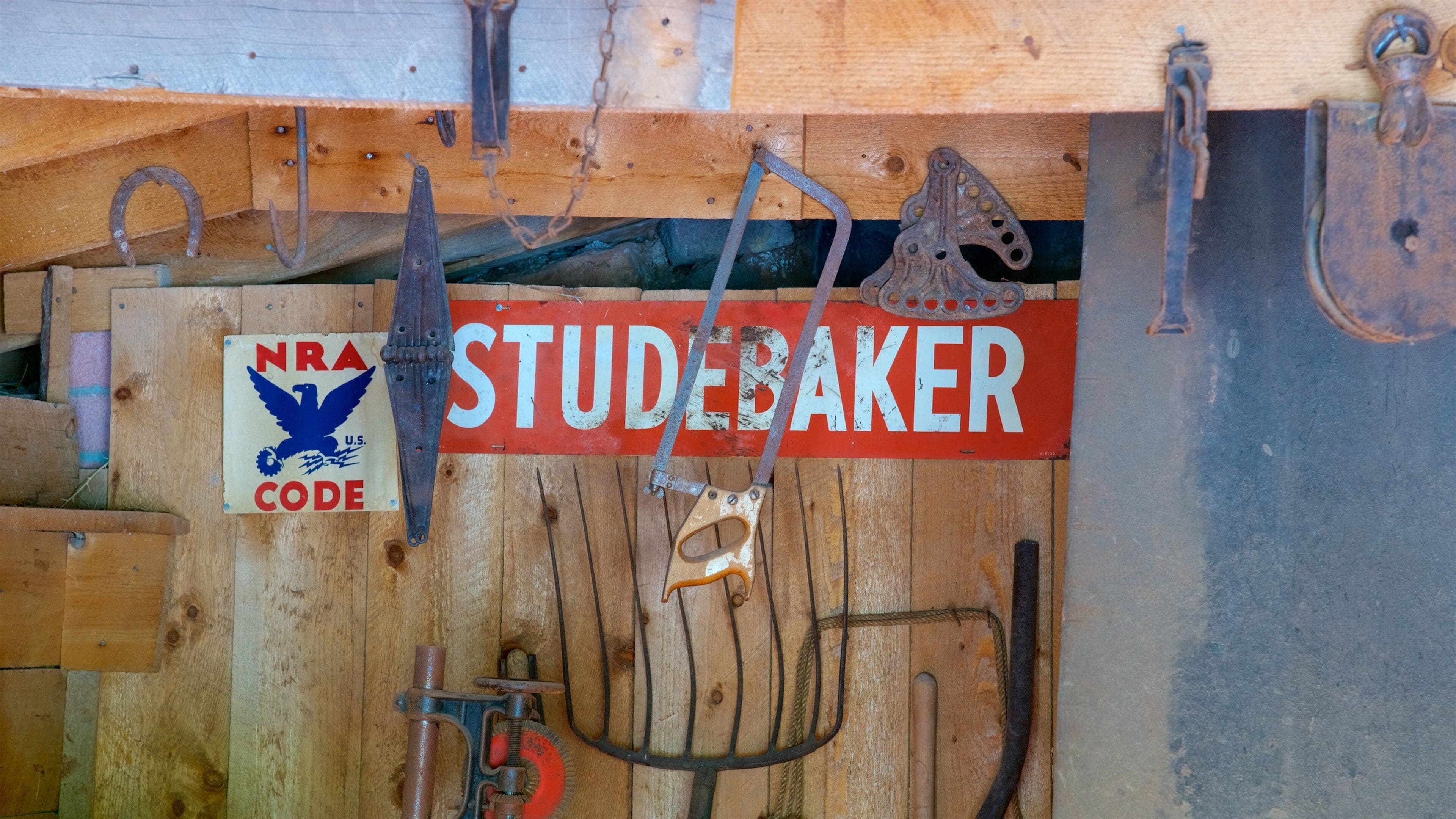 Blacksmith Shop which includes interior views