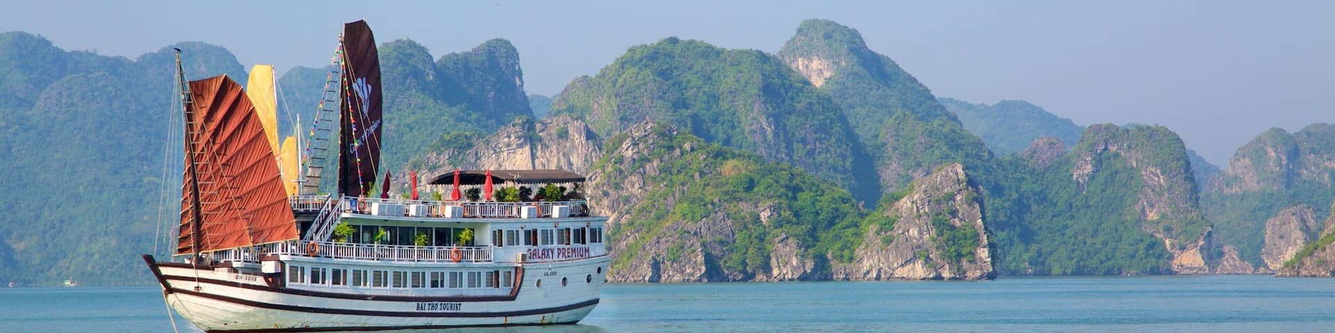 Halong Bay featuring a bay or harbor