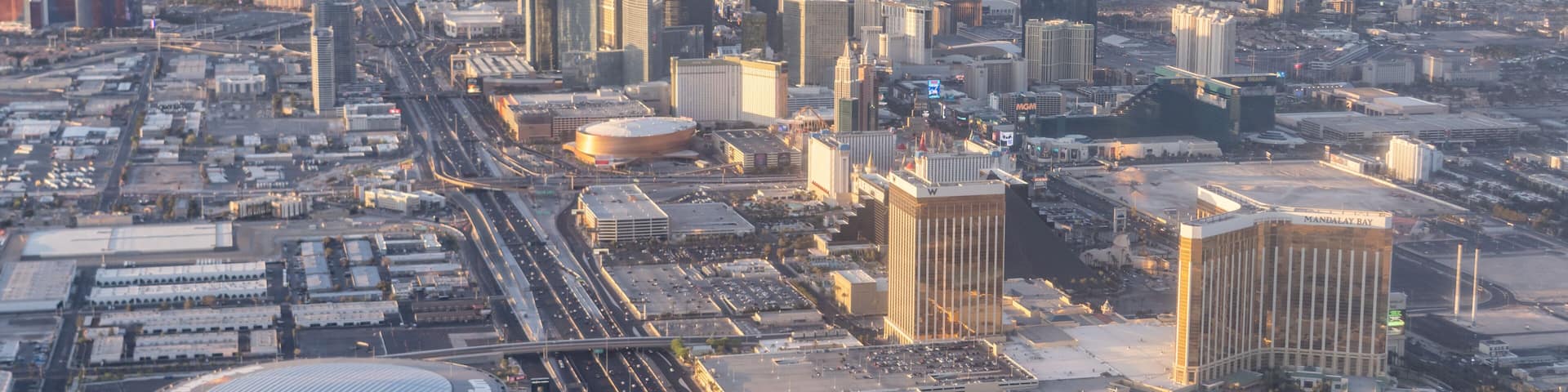 Allegiant Stadium. Las Vegas, Clark County, Nevada. Basin and range topography. Mojave Desert. Interstate 15 (I-15) is a major Interstate Highway in the Western United States.