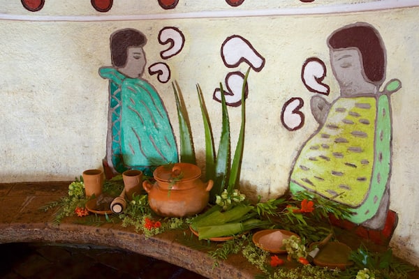 Temazcal Tonatiu Iquzayampa showing outdoor art