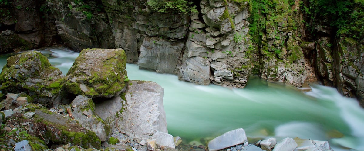 Othello Tunnels showing rapids