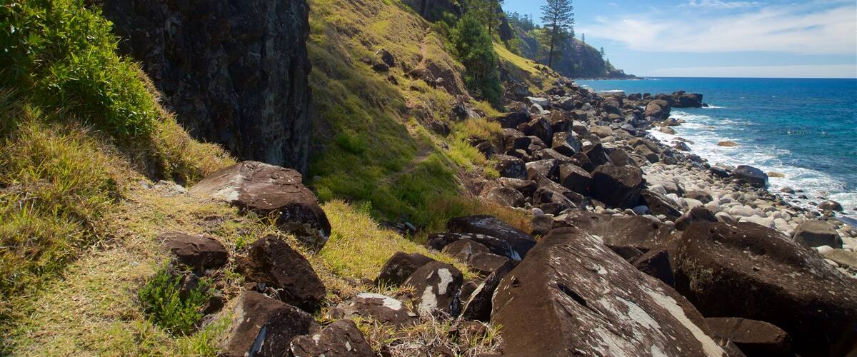 Norfolk Island featuring general coastal views and rocky coastline