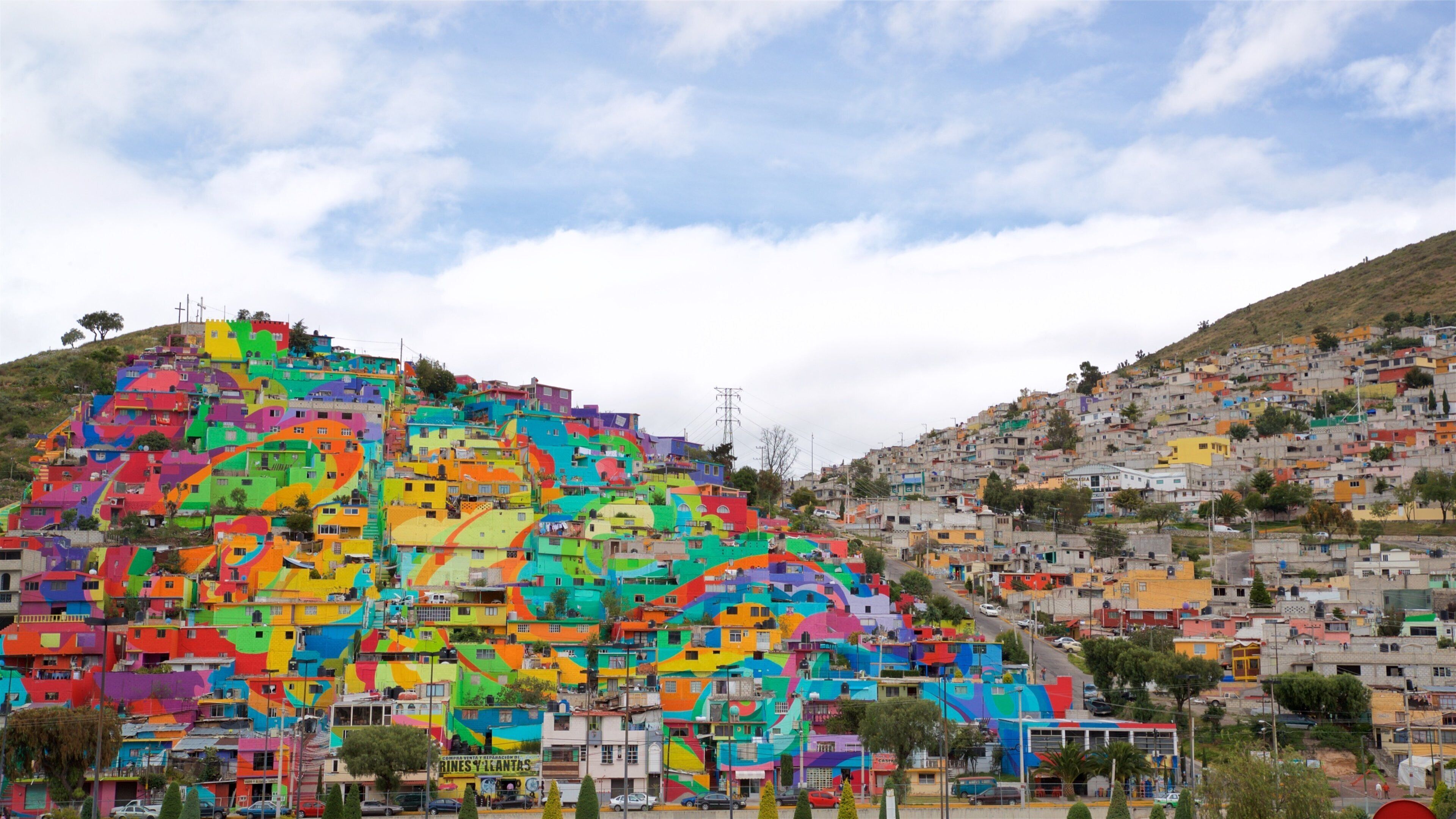 Las Palmitas featuring landscape views, a small town or village and outdoor art