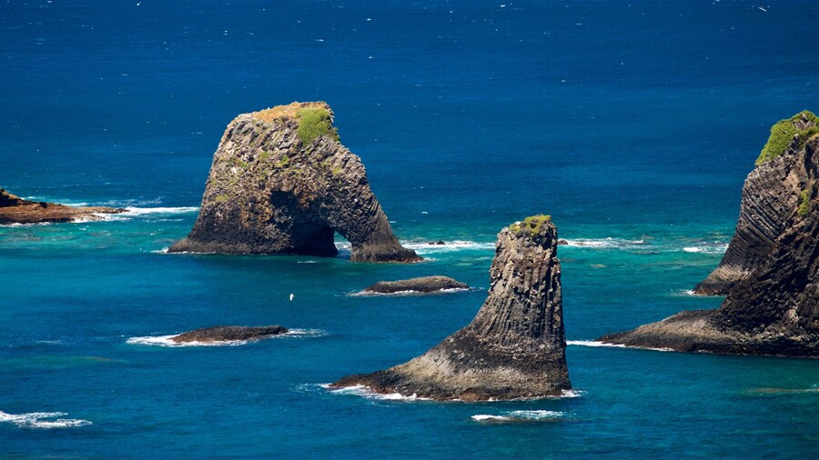 Norfolk Island featuring rugged coastline and general coastal views