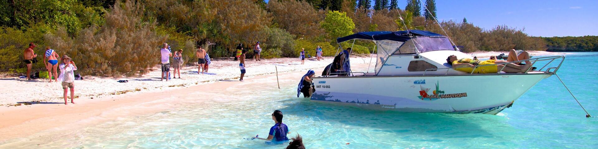 New Caledonia featuring general coastal views, swimming and a beach