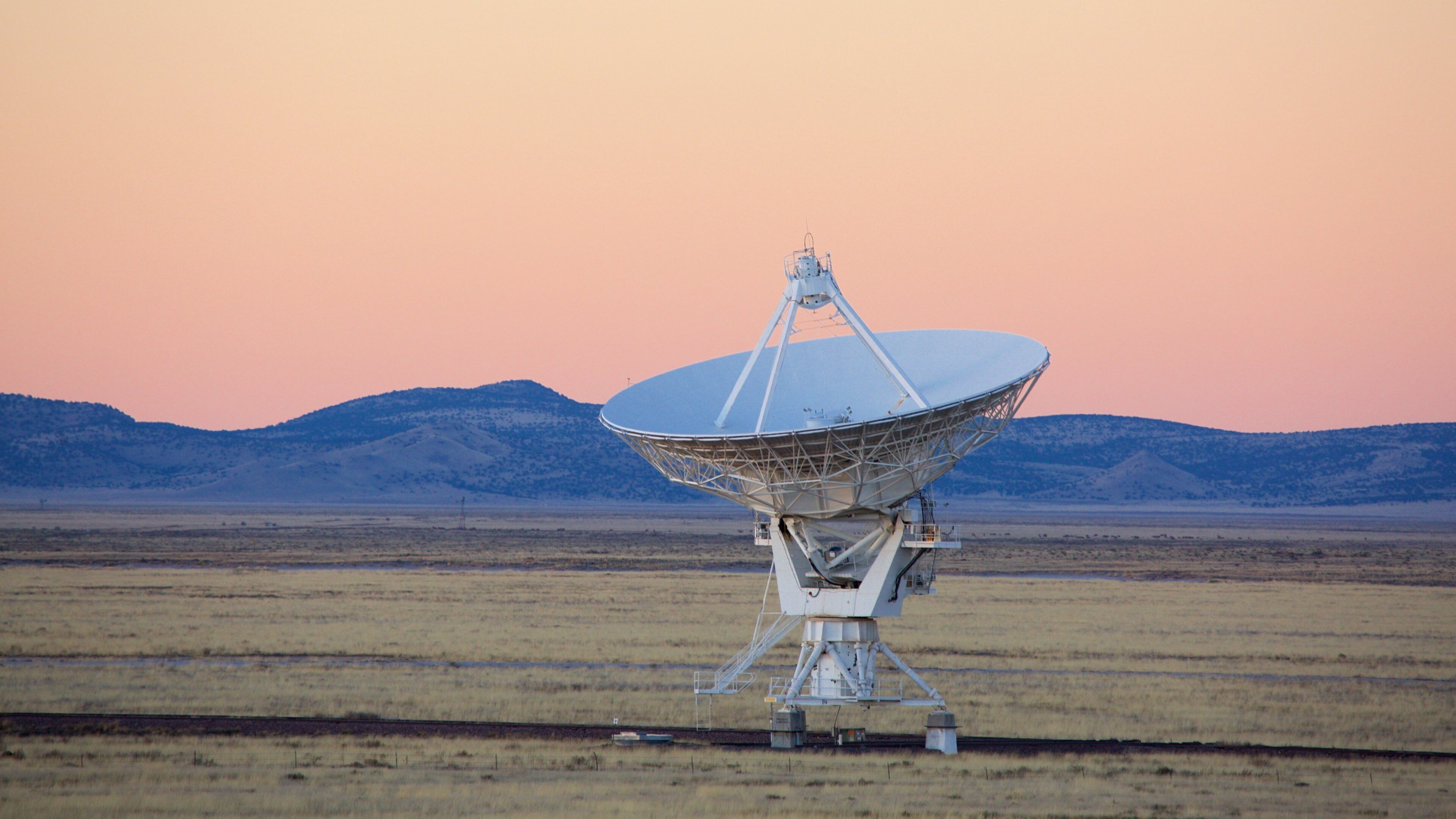 New Mexico showing an observatory and a sunset