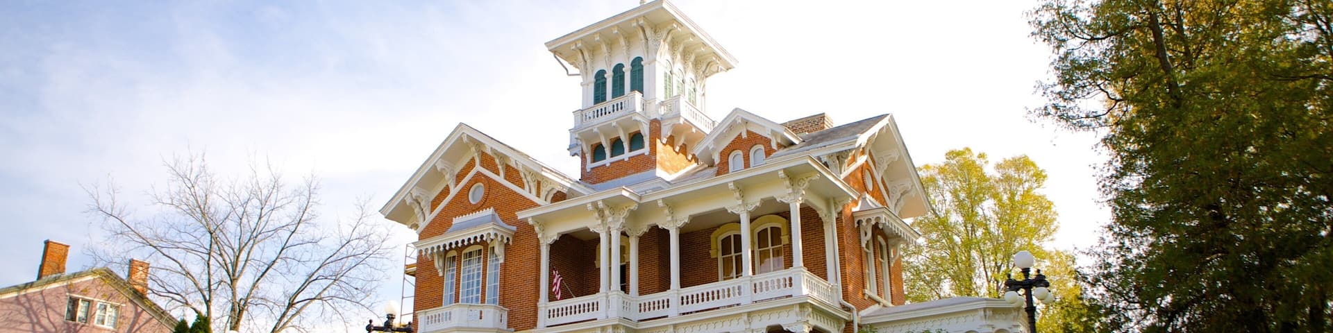 Galena featuring a house, heritage elements and heritage architecture