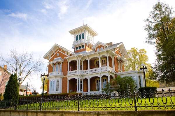 Galena som visar historisk arkitektur, historiska element och ett hus