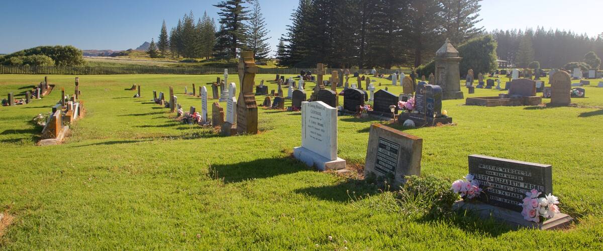 Đảo Norfolk có tính năng nghĩa trang