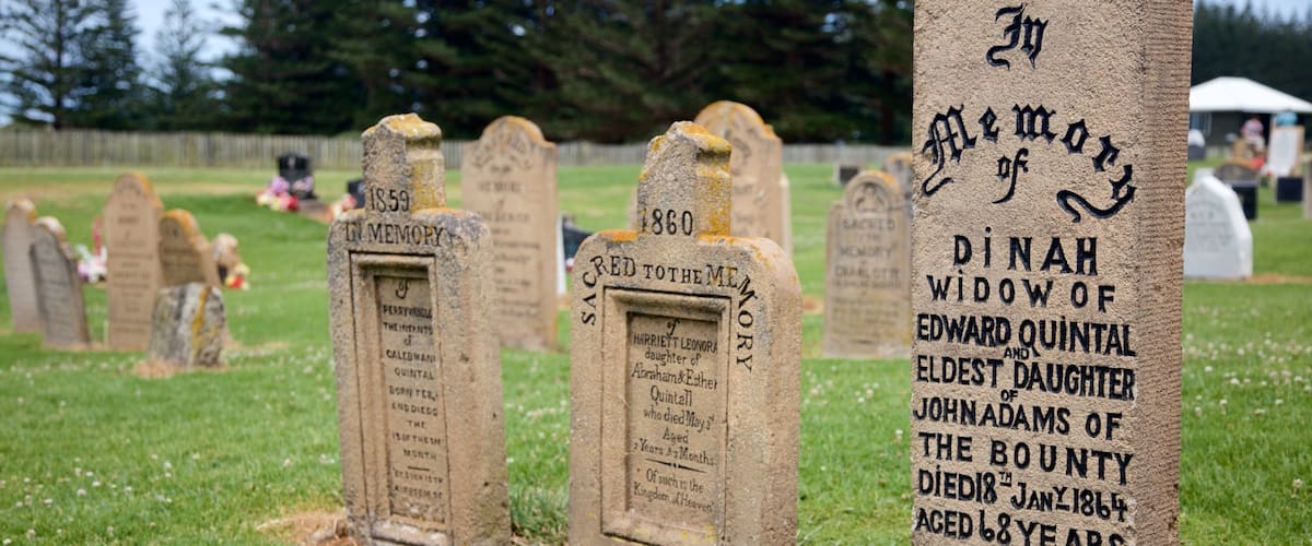 Norfolk Island which includes a cemetery