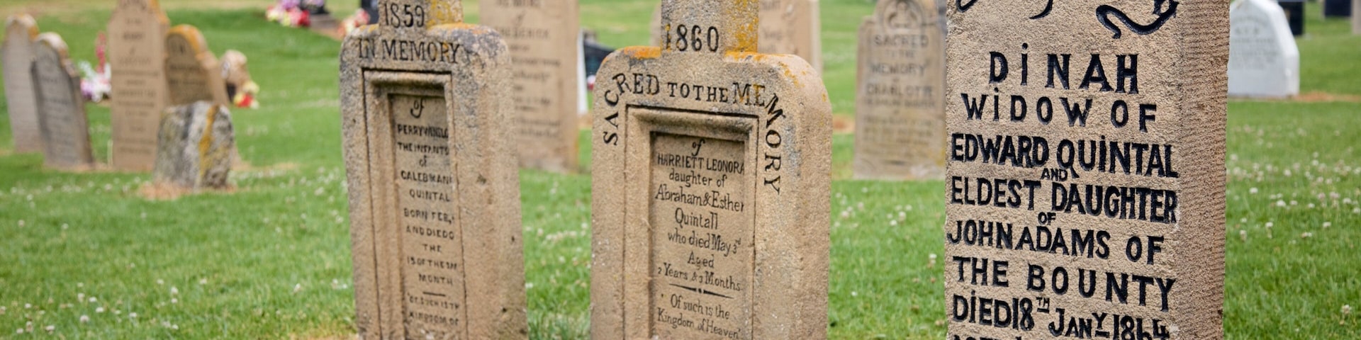 Ilha Norfolk que inclui um cemitério