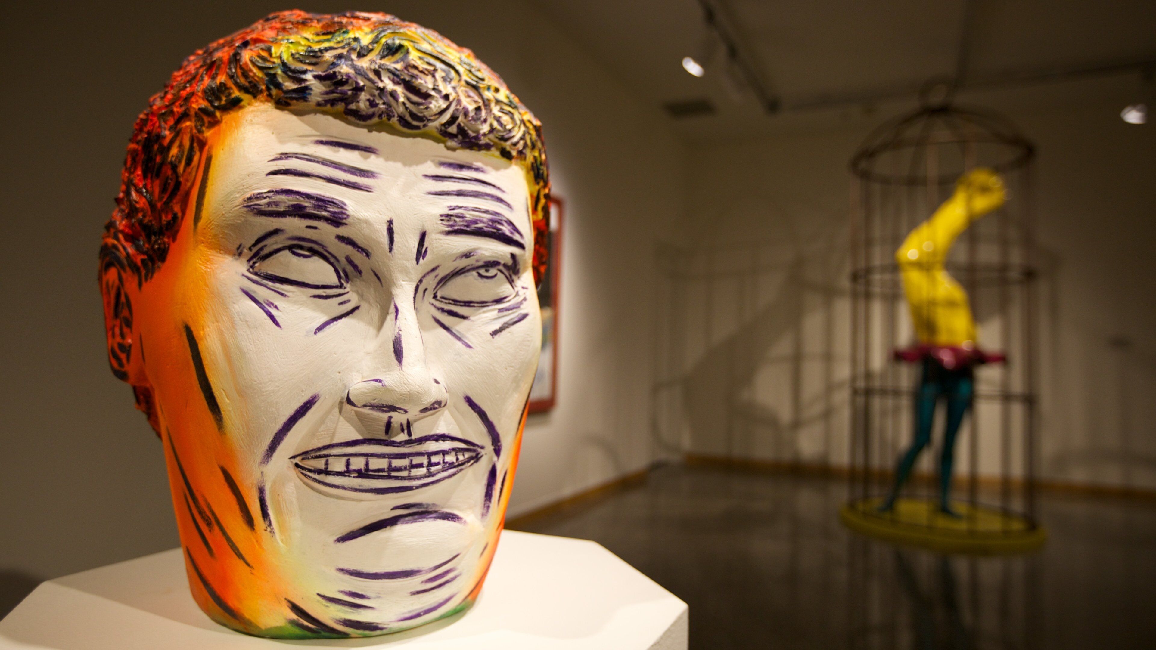 Rockford Art Museum which includes interior views and art