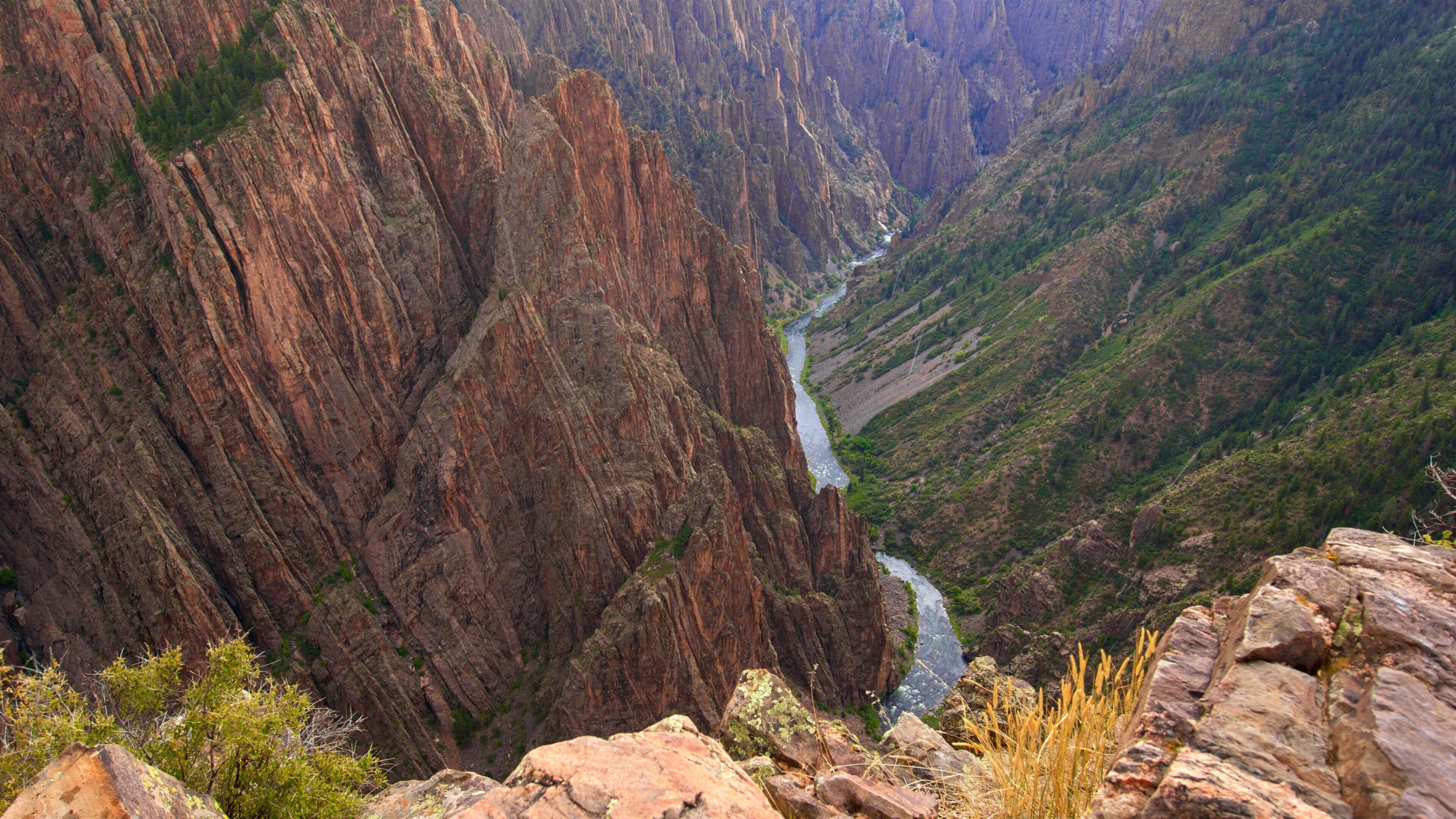St Maarten and St Martin featuring a river or creek, a gorge or canyon and mountains