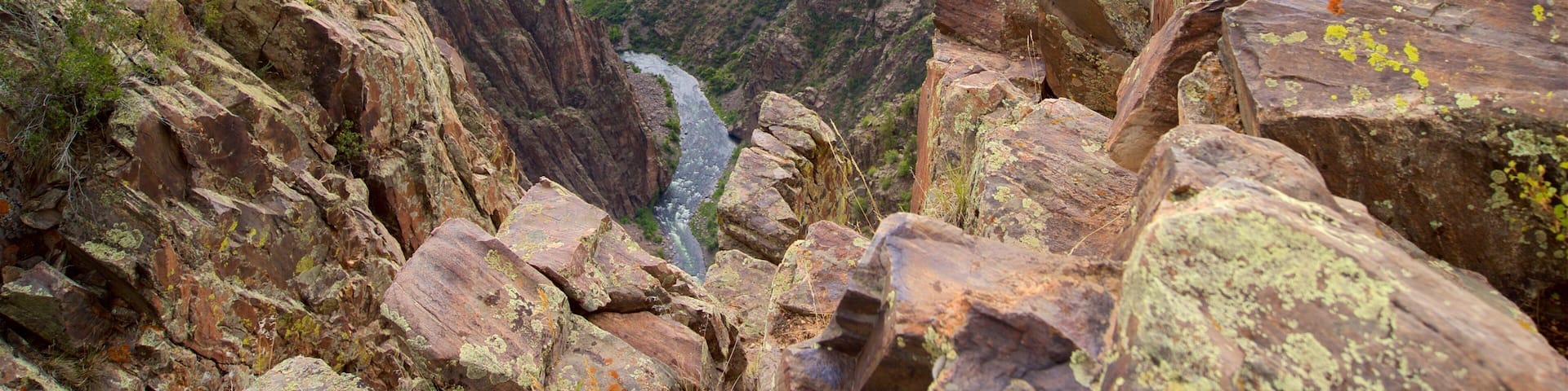 Montrose which includes a gorge or canyon and a river or creek