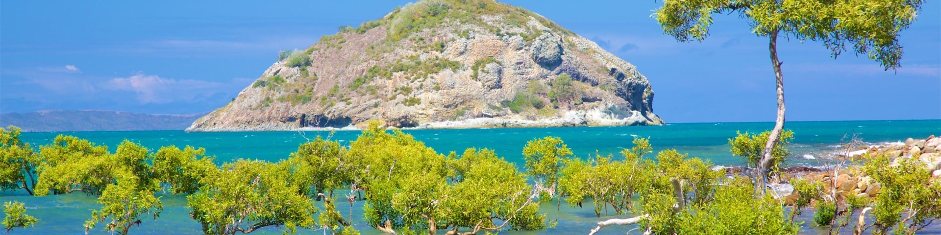 Rosslyn Bay which includes island views and general coastal views
