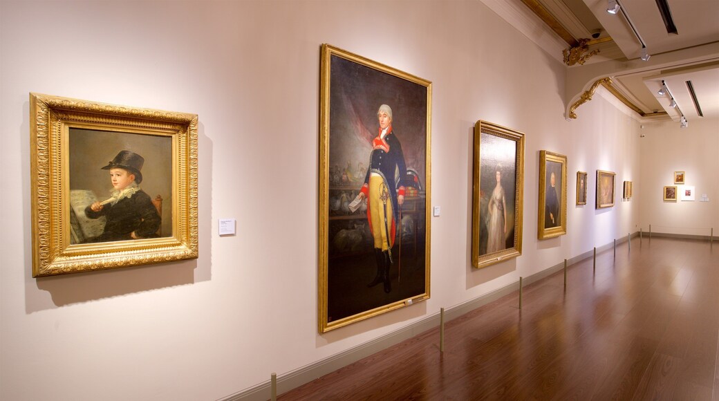 Goya Muesum which includes interior views and art