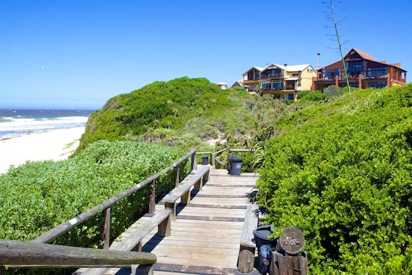 Dolphin Beach Entertainment das einen Sandstrand, Küstenort und Haus