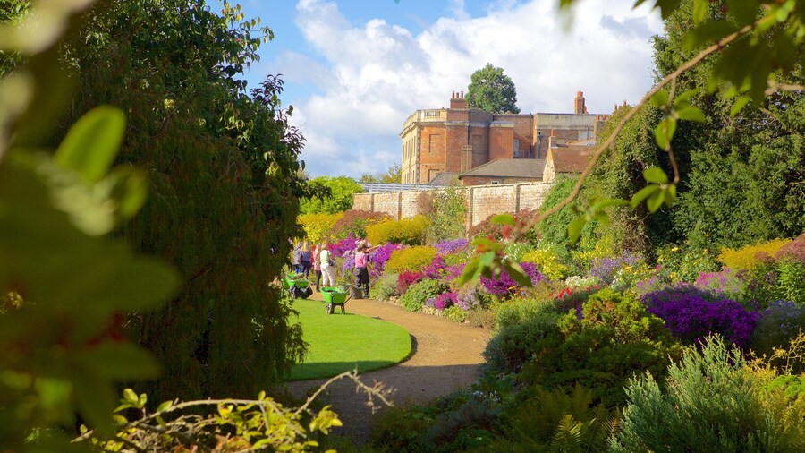 Oxfordshire presenterar blommor och en trÀdgÄrd